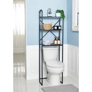 Bye Concept & More Metal Ayaklı 3 Raflı Banyo Rafı Klozet Üstü Dekoratif Raf Askılık Organizer