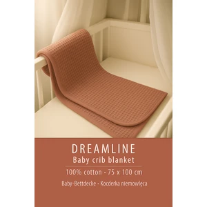 %100 Pamuk  Bebek Karyola Battaniyesi 75X100 Kiremit