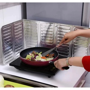 Snow Homs 1 Adet Ocak Yağ Koruyucu Alüminyum Folyo Leke Önleyici Katlanır Yıkanabilir Folyo (32*5*84)