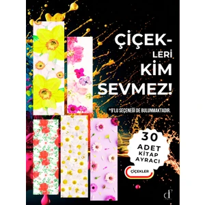 30'lu Kitap Ayracı Seti - Çiçekler
