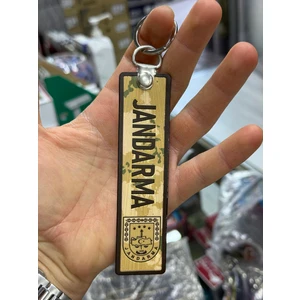Jandarma Doğu Kamuflajlı Anahtarlık. 3D Lazer Kesim Plastik Anahtarlık