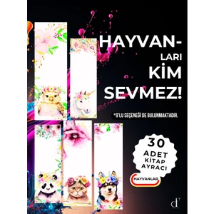 30'lu Kitap Ayracı Seti - Hayvanlar