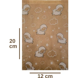 100 Adet 12X20 Kurban Temalı Hazır Hediye Paketi Küçük Boy Paketleme Kağıdı