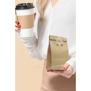 50 Adet Dik Duran Küçük Boy Kalın Kraft Sunumluk Kese Kağıdı (Düğün, Nişan, Kına Vs. Uygundur) 10X18