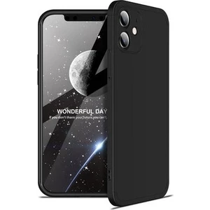 Techno Guru iPhone 12 Mini 3 Parçalı Tam Koruma Şık Astrea Premium Sert Kılıf