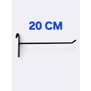 Akkaya Dekorasyon: 50 Adet, 20 Cm, Siyah Boyalı Tel Pano Kancası, Raf Kancası, Pano Teli, Askılık Teli