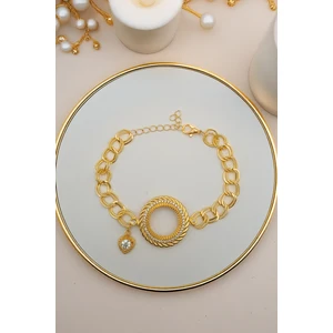 Minimalist Tasarım Çeyrekli Bileklik ,altın Çeyrekli Bileklik , Çeyrek Takılan Bileklik , Altın Kaplama Bileklik ,çelik Bileklik Zirkon Taşlı Bileklik