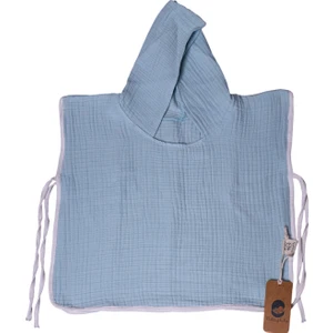 Göktuğbaby %100 Pamuklu 4 Katlı Müslin 
Mavi Bebek Pançosu, Deniz Havuz Bornozu, Bebek Plaj Havlusu bu ürün bebeğinizin şıklığı ve rahatlığı için tasarlanmıştır Anneler ve bebekleri 