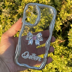 Samsung Galaxy A15 Kılıf Gümüş Taşlı Darbe Önleyici Silikon Kapak