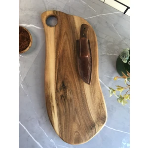 Twins Wood Craft Ceviz Ağacı Kesme ve Sunum Tahtası (45X18X2CM)