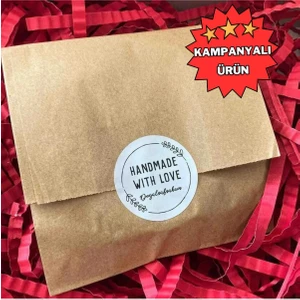 Kraft Hediye Paketi Ambalaj Poşeti Şamua Kese Kağıdı 50 Adet 12X20CM