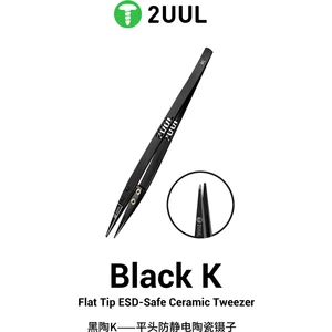 2uul TW32 Siyah K Düz Uçlu Esd-Güvenli Seramik Cımbız