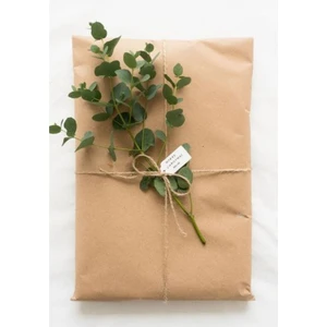 15M Ip Hediyeli 25 Adet 17X26 Hazır Kraft Hediye Paketi Kalın Otantik Hediye Ambalaj Kağıdı