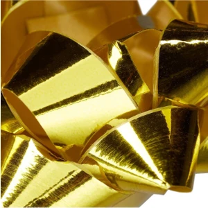 3 Adet Parlak Gold/altın Büyük BOY-10CM Metalik Fiyonk Kutu ve Ambalaj Süsü Rafya Yapışkanlı Yıldız