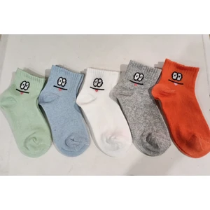 5 Çift Karakter Surat Ifadeli Çocuk Çorap Seti