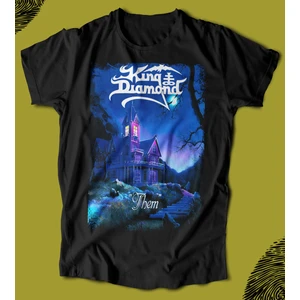 'king Diamond - Them' Baskılı 'regular-Fit' Unisex Tişört