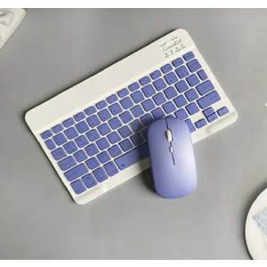 Apple iPad 11.nesil A16 A3354 A3355 Uyumlu Bluetooth Klavye Mouse Set