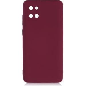 Samsung Galaxy Note 10 Lite Kılıf Kılıf İçi Kadifeli Esnek Kadifon Lansman Premium Silikon Case Cover
