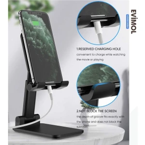 Iki Kademeli Masa Üstü Telefon Tutucu Stant Masaüstü Tablet Tutacak Şarj Stand
