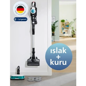 2'si 1 Arada Islak ve Kuru Temizlik, Çift Batarya Hepa Filtre-Unlimited 7 Prohygienic Aqua +mini hav-yün toplayıcı