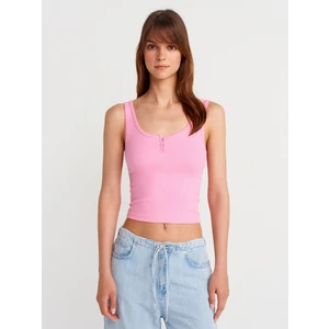 21158 Düğmeli Askılı Top-Pembe