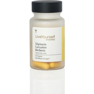 Live Yourself Vitamins Silymarin Curcumin Berberin 30 Kapsül