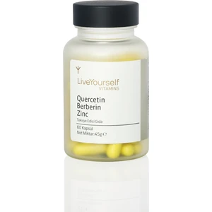 Live Yourself Quercetin Berberin Zinc 60 Kapsül – Takviye Edici Gıda