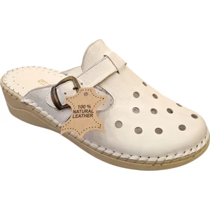 825-1 Hakiki Deri Kadın Sabo Terlik