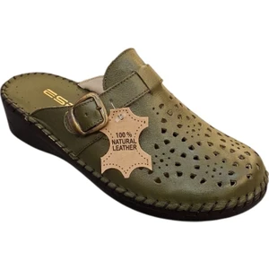 825 Hakiki Deri Kadın Sabo Terlik