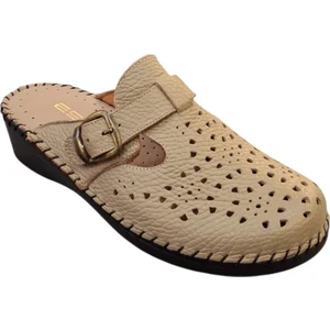 825 Hakiki Deri Kadın Sabo Terlik