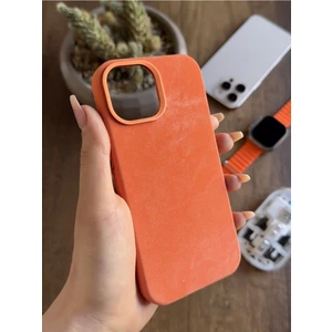 iPhone 15 Uyumlu Kadife Yüzeyli Magsafe Uyumlu Premium Kılıf SOOCASE691