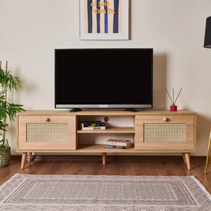 Just Home 2 Kapaklı Hazeran Tv Ünitesi - Safir Meşe - 160 cm