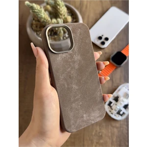 iPhone 15 Uyumlu Kadife Yüzeyli Magsafe Uyumlu Premium Kılıf SOOCASE691