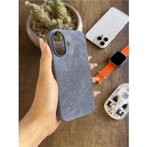 iPhone 16 Uyumlu Kadife Yüzeyli Magsafe Uyumlu Premium Kılıf SOOCASE691