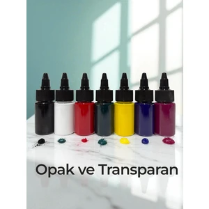 Yüksek Kalite Opak ve Transparan Epoksi Pigment Seti 7 Renk X 35 gr