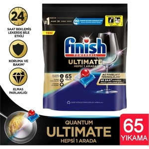 Quantum Ultimate 65 Kapsül Tablet Bulaşık Deterjanı 24 Saat Etkili Koruma