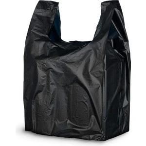 Siyah Hışır Atlet Poşet Market Manav Poşeti Çöp Poşeti Kalın Büyük Boy 1 kg