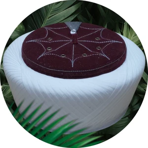 Lüks Sarık,imam Sarığı,namaz Sarığı,cami Sarığı,bordo SARIK,FES,TAKKE,S230
