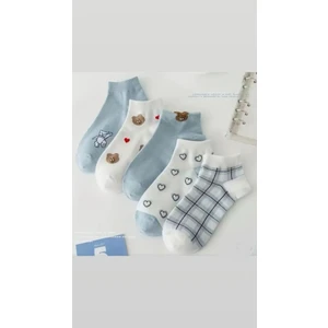 5 Çiftkadın Sevimli Karikatür Patik Çorap