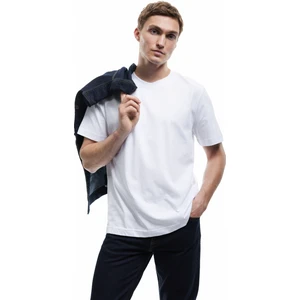 Pamuklu Kısa Kollu Bisiklet Yaka Basic Tişört