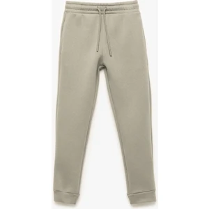 Beli Lastikli Cepli Basic Jogger Eşofman Altı