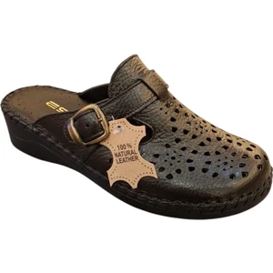 825 Hakiki Deri Kadın Sabo Terlik