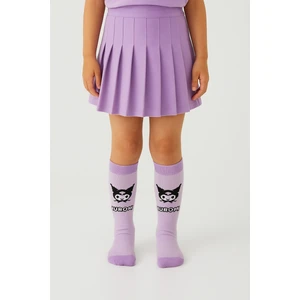 Kuromi Kız Çocuk Dizaltı Çorap