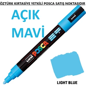 Posca Açık Mavi Marker Pc-3m (0.9-1.3mm) Poska PC3M Pc - 3m