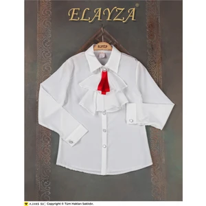 Kız Çocuk Beyaz Gömlek / 23 Nisan Okul Gömleği