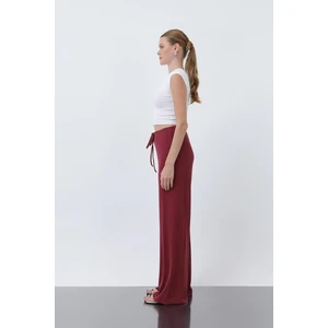 Fitilli Belden Bağlamalı Pantolon