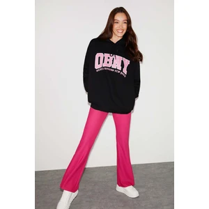 Obny Oversize Siyah Sweatshirt