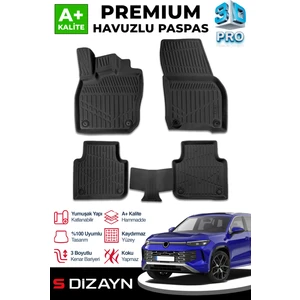 VW Tayron 3D Pro Havuzlu Paspas 2025 Üzeri A+ Kalite