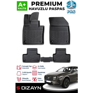 Volvo XC60 Plug-In 3D Pro Havuzlu Paspas 2024 Üzeri A+ Kalite