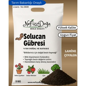 NeFizz Doğa %100 Doğal Katkısız Solucan Gübresi 5 Kg (10 Lt)